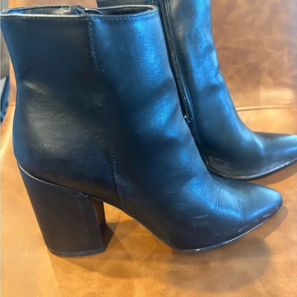 Sugar Sleek Black Ankle Booties